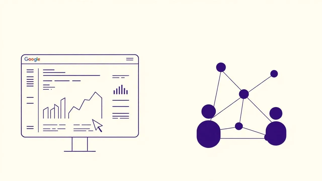 Editorial illustration showing the shift from SaaS dashboards to autonomous AI agents